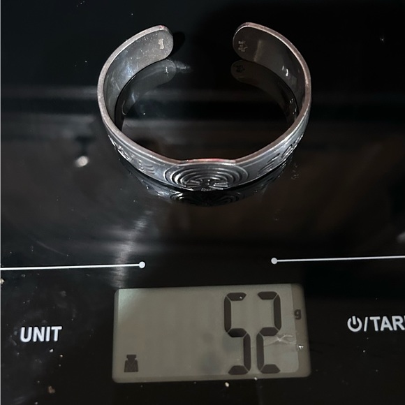 Man In The Maze with Bear Claws Sterling Silver Cuff Bracelet.  Vintage. - Picture 13 of 16